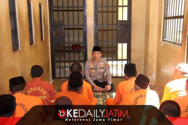 Bukan Sekadar Menjalani Hukuman, Kapolresta Sumenep Dorong Warga Binaan Bangkit dan Tatap Masa Depan