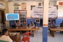 Camat Arjasa Subiyakto SH MH dan Kasubid Analisa dan Pengembangan P3EPD Bapenda Sumenep Nuruddin, S.Sos, MSI di ACARA Sosialisasi Pemutakhiran Data Obyek Pajak PBB P2 di Balai Desa Sawah Sumur Arjasa, Kamis (10/09/2026)