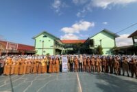 Suasana Police Goes To School di SMPN I Sumenep, Senin (14/09/2026)