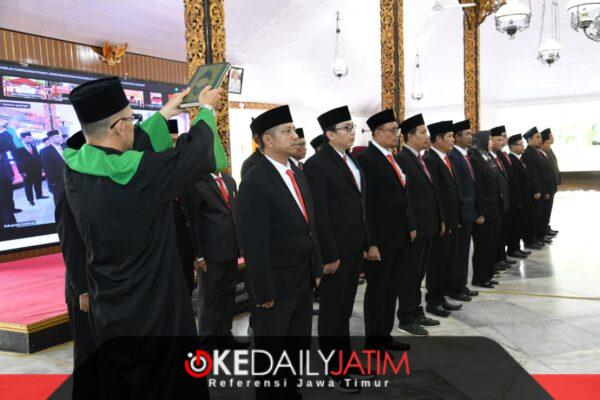 Pejabat Pemkab Sumenep Yang Dilantik Wabup KH Imam Hasyim SH MH di Pendopo Agung Keraton Sumenep, Jum'at (18/09/2026)