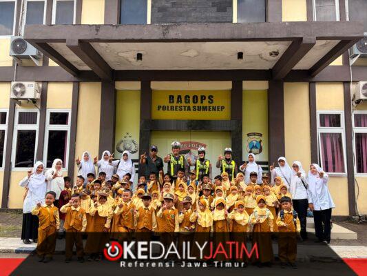 Polisi Sahabat Anak, Satlantas Polresta Sumenep Tanamkan Keselamatan Berlalu Lintas Sejak Dini