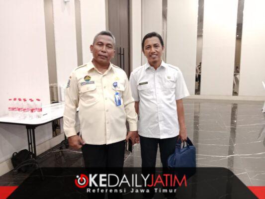 Kepala UPT PPD Samtiono SH MH dan Kabid P3EPD Bapenda Sumenep Suhermanto SE ME 