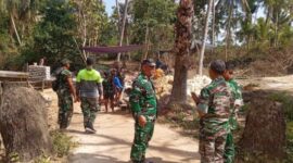 Dandim Sumenep Blusukan Cek Jembatan Bakti TNI AD, Begini Progresnya