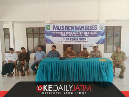 Musrenbangdes Dasuk Digelar, Kerta Timur dan Nyapar Siapkan Program Pembangunan 2027. ®okedailyjatim 