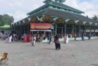 Suasana Pemberangkatan Jamaah Umrah Nurul Aisyah di Masjid At-Taqwa Parsanga Sumenep, Sabtu (12/09/2026)