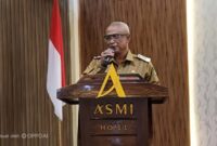 Kepala Dinas Pendidikan Kabupaten Sumenep H. Moh. Iksan, Spd, MT Di Acara membuka Bimtek Layanan Sekolah Inklusif Tahun 2026 di Hotel Azmi, Selasa (01/09/2026)