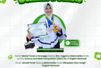 Az Syahra Borong Tiga Medali Nasional, Siswi SMP Integral Luqman Al Hakim Sumenep Buktikan Prestasi dari Sekolah