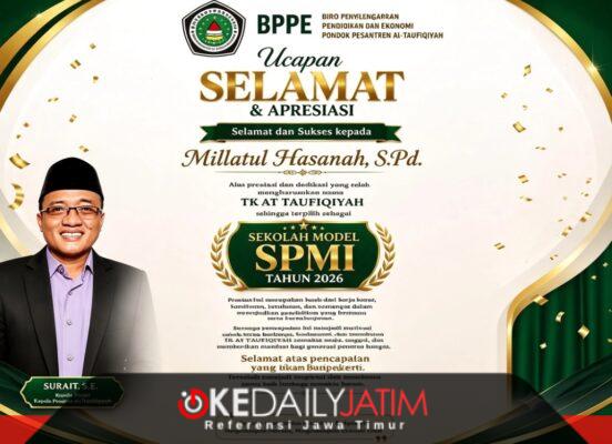 TK At Taufiqiyah Bluto Raih Sekolah Model SPMI 2026, Millatul Hasanah Tuai Apresiasi