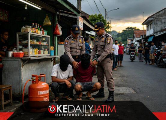 Ilustrasi Al Penangkapan Dua Pencuri Oleh Pihak Kepolisian 