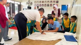 Rutan Sumenep Jadi Ruang Edukasi, Anak TK Belajar Membatik