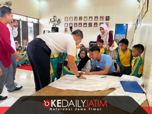 Rutan Sumenep Jadi Ruang Edukasi, Anak TK Belajar Membatik