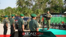 Danyonif TP 931/KJ Tekankan Disiplin Saat Korps Raport Kenaikan Pangkat Prajurit