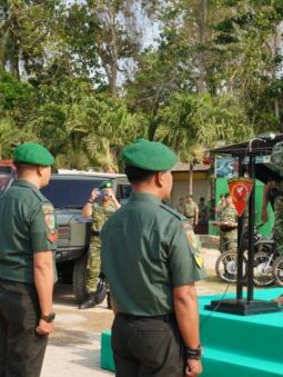 Danyonif TP 931/KJ Tekankan Disiplin Saat Korps Raport Kenaikan Pangkat Prajurit