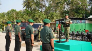 Danyonif TP 931/KJ Tekankan Disiplin Saat Korps Raport Kenaikan Pangkat Prajurit