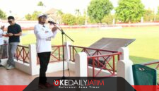 Bupati Sumenep Achmad Fauzi Wongsojudo Saat Membuka Sebanyak 27 tim kecamatan mengikuti AF Sport U-17 Football Competition di GOR A. Yani Pangligur, Sabtu (10/10/2026).