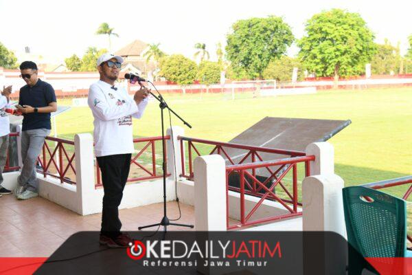  Bupati Sumenep Achmad Fauzi Wongsojudo Saat Membuka Sebanyak 27 tim kecamatan mengikuti AF Sport U-17 Football Competition di GOR A. Yani Pangligur, Sabtu (10/10/2026). 
