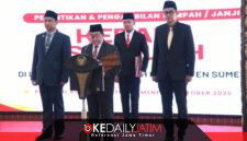Wabup Sumenep KH Imam Hasyim SH MH Saat Melantik 129 Kepala Sekolah Di Lingkungan Pemkab Sumenep, Minggu (11/10/2026)