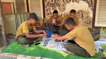 TNI dan Rakyat Menyatu di Taman Bunga Sumenep, Danyonif YTP 931/KJ Dorong UMKM Lokal Bangkit
