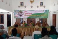 Kepala Bidang Pengelolaan Perikanan Tangkap Dinas Perikanan Sumenep, Heru Faizal, di Acara Sosialisasi Pasca Penyerahan Sertipikat Hak Atas Tanah Nelayan