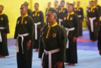 Asah Ketangguhan Prajurit, Yonif TP 931/KJ Gelar Ujian Pencak Silat Militer