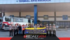 Jaga Keselamatan di Jalan, Satlantas Polresta Sumenep Gelar Inspeksi Angkutan
