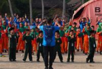 Batalyon Infanteri Teritorial Pembangunan (Yonif TP) 931/Ksatria Jokotole menerima kunjungan belajar siswa SDI hingga SMPI Nurul Bayan, Kabupaten Sumenep