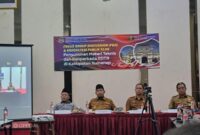Bupati Sumenep Dr H Achmad Fauzi Wongsojudo SH MH di Acara Focus Group Discussion (FGD) dan konsultasi publik Kajian Lingkungan Hidup Strategis (KLHS) yang digelar Dinas Pekerjaan Umum dan Tata Ruang (PUTR) Kabupaten Sumenep di Ballroom Kaberaz Hotel, Selasa (6/10/2026)