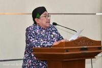 Wabup Sumenep KH Imam Hasyim SH MH saat menghadiri Wisuda Sarjana III STAI Nurud Dhalam Tahun Akademik 2026/2027 di Ballroom Hotel C1, Sumenep, Kamis (15/10/2026).