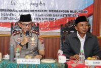 Kapolresta Sumenep Kombes Pol Ariek Indra Sentanu dan Camat Guluk2 Mohammad Halil Rosihan 