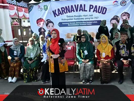 Bunda PAUD Kabupaten Sumenep Nia Kurnia Fauzi di Acara Festival Karnaval 2026
