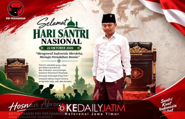 Ketua F-PDIP DPRD Kabupaten Sumenep H. Hosnan Abrory 